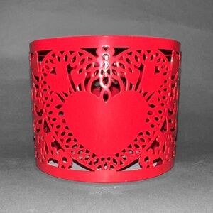 Red "Lace" Candle Holder
